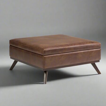 Owens ottoman brown leather - Lifestyle