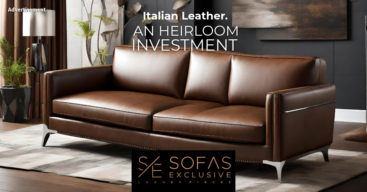 Italian leather. An heirloom investment. Sofas Exclusive Luxury Pieces.