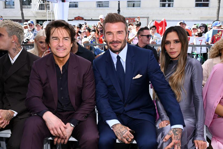 Tom Cruise, David Beckham, and Victoria Beckham
© Variety via Getty Images