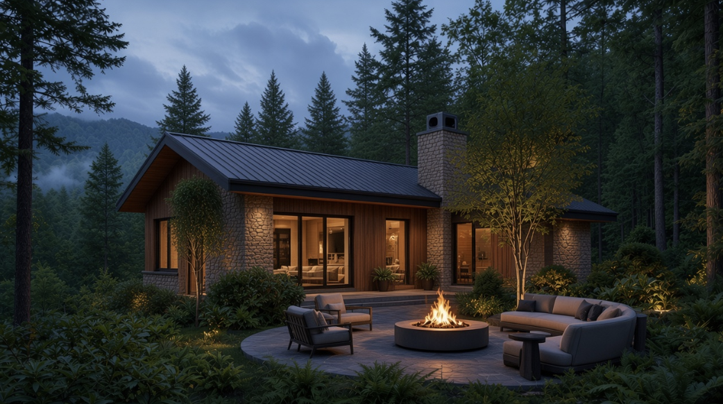 Modern cabin features luxury in a small package in western NC